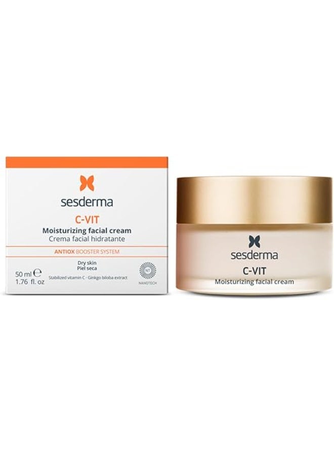 Sesderma C-VIT Moisturizing Facial Cream, 1.7 Fl Oz